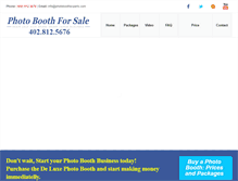 Tablet Screenshot of photobooth-for-sale.com